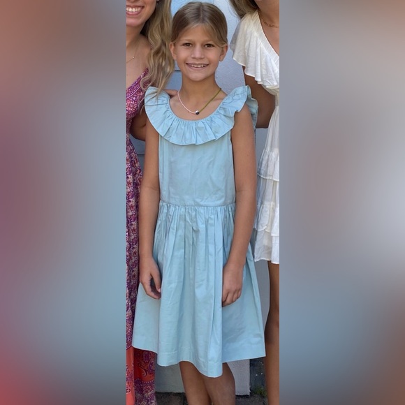 Crewcuts Light Blue Ruffle Dress - Picture 5 of 5